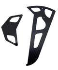 Carbon Fiber Horizontal And Vertical Frame Kit For T Rex 550 600 RC Helicopter Align Trex Upgrade 2mm Thick Black Finish