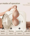 Hella Portable Mini Washer Dryer Combo Featuring Slick Touch Panel And Smooth Stainless Drum Built Legit For Messy Duds In Tight Spaces Making Housework A Total Breeze Today with four operation modes.