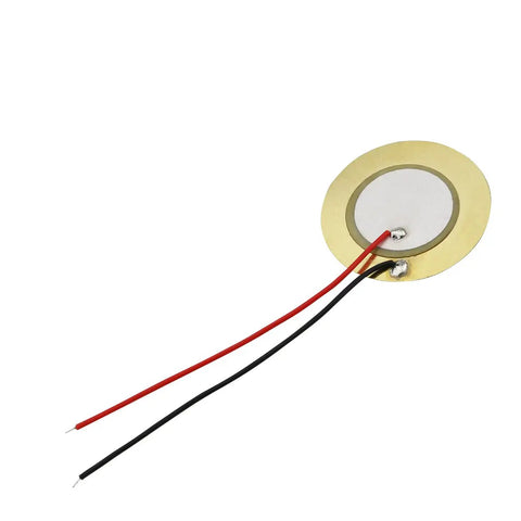 27mm piezo disc sensor with wires, brass finish, for 12 Pack 27mm Piezo Disc Element Sensor With Wire Piezoelectric Pickup Sensor Contact Microphone Trigger Transducer Prewired For Guitar Drum Trigger Gold DIY Friendly High Sensitivity