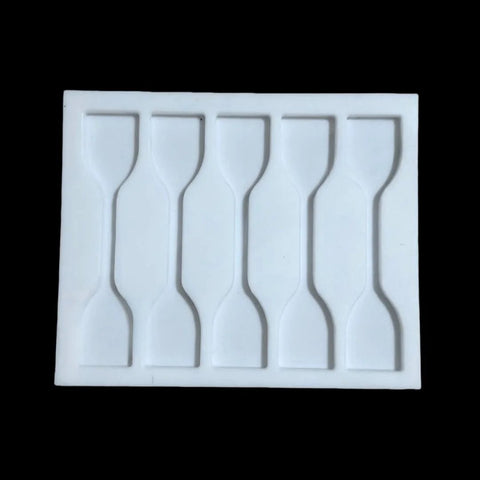 Five Groove Stretching Mold Go-To Tool For Tensile Tests And Glue Pouring In Scientific Research, Chemical-Resistant PTFE Teflon Mold