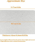 Microwave Mica Waveguide Covers, 4.21 X 2.52 Inch, Heat Resistant And Cuttable Mica Sheets with dimensions