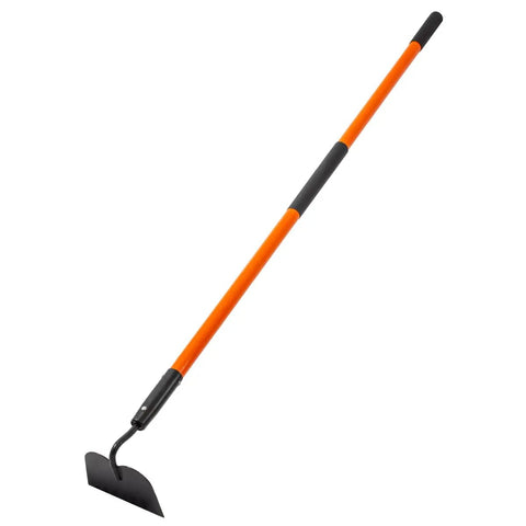 Beefy Heavy Duty Garden Hoe With 58 Inch Fiberglass Handle Long Reach Weeding Hoe 6.3 Inch Wide Blade High Carbon Steel