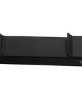 Durable Stainless Steel Kickdown Door Stopper With Multi Function Design No Fuss Easy Installation Black Door Wedge side view