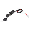 36V 500W Motor Controller With Throttle Grip For Electric Scooters, Tricycles, And Bikes DC power lock with 2 keys
