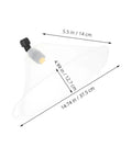 Drift Guard Spray Nozzle With Windproof Shield For Backpack Sprayers, Portable Mist Attachment, 37.5x14x12.7cm dimensions shown.