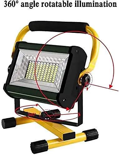 JUDYSSY Spot Lighting Led Floodlight 100W 8000 Lumens with 360-degree adjustable angle and portable design.