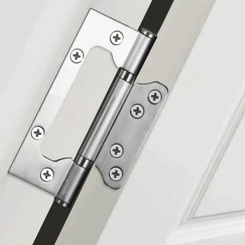 Heavy Duty 4 Inch Stainless Steel Door Hinges Set 3 Pack Bearing Square Angle Hinges For Wooden Doors Indoor Hardware 304