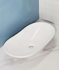 Bathroom Sink Modern Minimalist Art Basin Hotel Bathroom Ceramic Above Counter Basin Balcony Single Basin Bathroom Cabinet Wash Basin Bathroom Sink Vessel on marble surface.