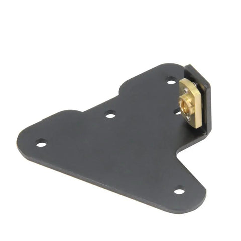 Six Pack Brass T8 Nut For 8mm Trapezoidal Lead Screw in black mounting bracket, Ender 3 CR10 Z Axis CNC 3D Printer