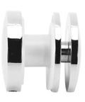 Heavy Duty Frameless Shower Door Latch With No Sweat Bolt Setup Smooth Glass Security Lock For Bathroom Sliding Gates and Interior Panels, chrome finish.