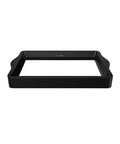 Heavy Duty 10.1 Inch Metal Resin Vat Replacement For Phrozen Sonic Mighty 8K 12K 14K 16K 3D Printers, top view of sturdy black resin vat.