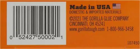 Heavy Duty Waterproof Polyurethane Wood Glue and Multi-Purpose Strong Adhesive that Bonds Wood Metal Stone Glass and More Like Crazy while Expanding to Fill Gaps in 2 Ounce Container barcode and brand detail.