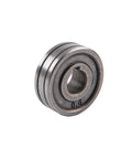 MIG/MAG welding wire feed drive wheel, knurled steel, 0.6mm, close-up view