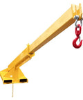 Heavy Duty Adjustable Forklift Jib Boom Crane With 6600Lb Three Ton Capacity Bulletproof Telescopic Arm and steel truss hoist hook.