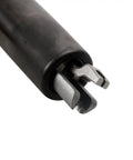 Close-up view of Heavy Duty Rotating Cable Actuator Gas Lift Cylinder For Mirra Embody Setu Office Chairs, metal actuator detail