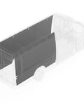 Top Tier Gray Polypropylene Van Interior Wall Liner For Mercedes Sprinter 170Wb With Dead Nuts Pre Cut Fitment and Heavy Duty Mounting Hardware Plus Insulation in van showcase.