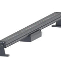 Westgate 36W RGBW LED Linear Flood Light with black housing and adjustable mount, showcasing multiple color selections.