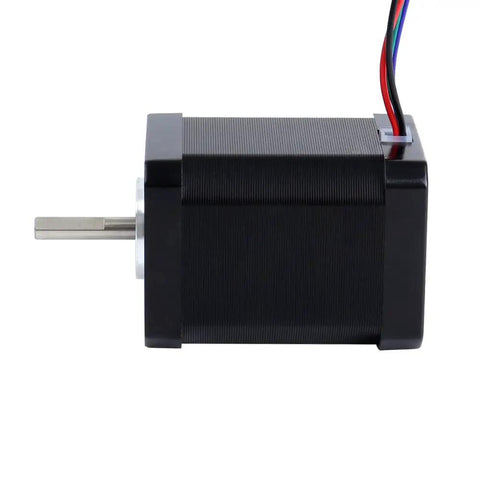 Side view of Beefy Torque Nema 17 Stepper Motor Bipolar 60Ncm with 1.65x1.65x2.36 inch body for 3D printers and CNC machines.