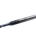 1/4in solid carbide thread end mill, 0.018in cutting diameter, 4-flute, necked to thread.