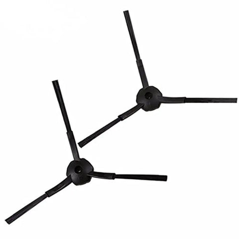 Replacement Parts Kit For V5s Pro, V5s Pro 2, V5, V5s, V5s Plus, V3, And V3s Robotic Vacuum Cleaner Filters, Brushes, Beater Bar, And Easy Snap In Maintenance Accessories To Keep Your Bot Running Smooth showing two black side brushes