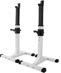 Adjustable Squat Rack And Barbell Stand For Home Gym Portable Weight Lifting Equipment For Indoor Workouts Beefy Heavy Duty Steel Construction