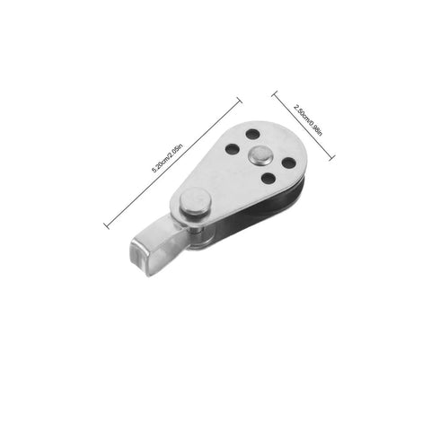 Stainless Steel Marine Pulley Block Set 4 Pack Rope Pulleys With Swivel Bearings For Sailboats And Kayaks Heavy Duty Boat Rigging Gear