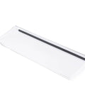 Clear Acrylic Tilted Keyboard Tray For Ergonomic Typing, keyboard stand with silicone anti slip strip, 17 by 5.7 inch size, side view