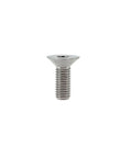 Sick Titanium Steering Wheel Bolts M5 X 12mm Six Piece Countersunk Flat Head Screw Kit close-up of single bolt showing flat head design.
