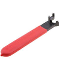 Premium ER16M Collet Wrench Spanner Tool Kit With Non Slip Cover, heavy-duty tool with red rubber grip for CNC milling use.