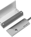 Overhead Door Magnetic Contact Sensor For Large Doors And Gates, No NC Switch, 2.75 Inch Gap, 24 Inch Armored Wire Leads, Weatherproof
