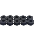 20 Piece M6 Motorcycle Grommets Bolts Kit For Side Panel Replacement Universal Fit Durable Hardware Set With M6 Threaded Grommets And Bolts For Quick Install And Easy Mounting black rubber grommets