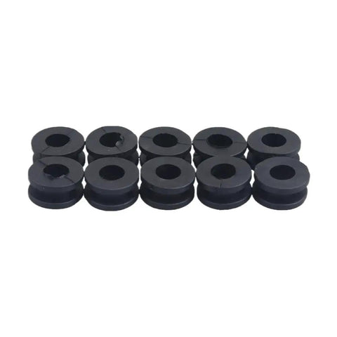 20 Piece M6 Motorcycle Grommets Bolts Kit For Side Panel Replacement Universal Fit Durable Hardware Set With M6 Threaded Grommets And Bolts For Quick Install And Easy Mounting black rubber grommets