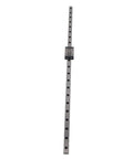Black Linear Rail Guide 12mm Wide 550mm Length Miniature Precision Linear Motion System With Four Point Contact Block, top view