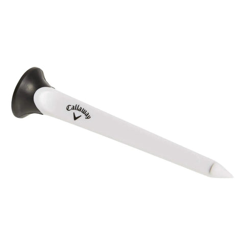 Par Tee Plastic Golf Tees For Distance And Low Spin With Rubber Cup Top Built To Last Durable Co Molded Construction 10 Pack White Tee