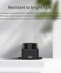12 Meter ToF LiDAR Sensor Kit With 360 Degree Scanning Walnut-Sized Unit 30K Lux Light Resistant on display, showcasing compact design