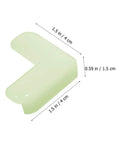 Luminous L Shaped Kid Safe Corner Guards For Furniture And Tables 12 Piece Set With Night Light Function PVC Corner Protectors