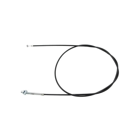 Beefed Up Front And Rear Drum Brake Cable For Bicycle Scooter Moped Bike Motorcycle 1800mm Heavy Duty Build With Easy Install And Rock Solid Braking For Quick Stop In Any Ride Everyday Use black metal cable with spring end