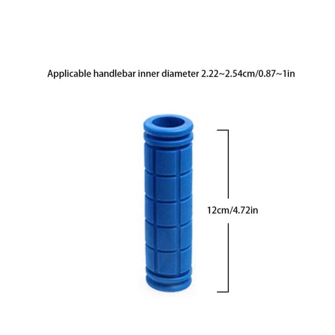 Sapphire Grippy Kids Bike Grips Anti Slip Rubber Handlebar Grips For BMX MTB Mountain Bike And Scooter Folding Bikes 22.2mm-25.4mm