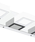 Dimmable LED Vanity Light Three Light Modern Acrylic Stainless Steel Fixture For Bathroom Vanity With Easy Wall Dimmer Switch And Slick Contemporary Style