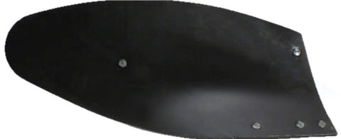 Polished Moldboard Replacement For 16 Inch Plow Bottom Bolts Included Durable Steel Construction For Rough Use Heavy Duty Performance Ideal For Throwaway Shares 104412, showing a polished steel curved moldboard with bolt holes.