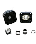 High Performance 3205 Ball Screw Assembly For CNC Router Projects Boasting A Bulletproof Double Ball Nut Pair Plus FK25 And FF25 End Supports For Slick 1450mm Tracking, featuring black end supports and coupler parts.