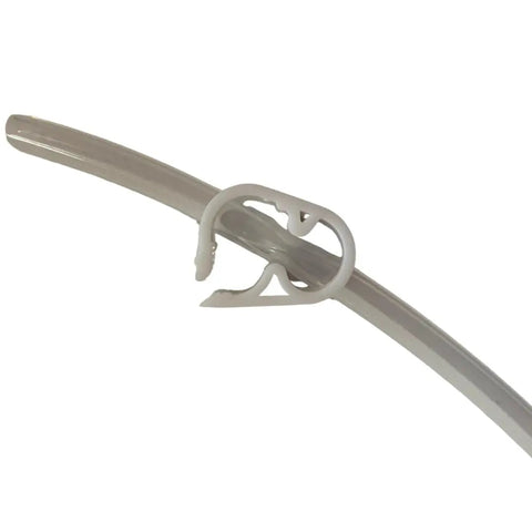 Transparent tube with Six Pack Adjustable Tubing Clamps For 1/4 To 1/2 Inch Tubing Autoclavable Reusable Flow Control Hose Clamp