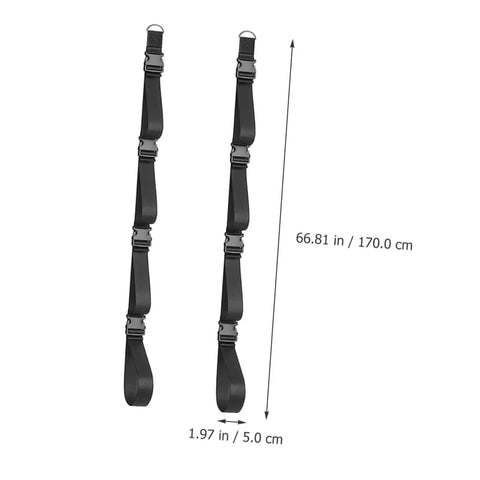 Heavy Duty Adjustable Wall Storage Straps With Badass Rugged Buckles Perfect For Camping Chairs Yoga Mats And Tents, 66.81 in length.