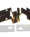 Heavy Duty 304 Stainless Steel Door Hinge Gold Plated Finish with mounting plates for AR6G cabinet systems.