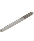 Machine Tap 8 40 UNC Thread HSS 6542 3 Flute Threading Tool For Metalworking, silver metal tap with straight flutes on white background