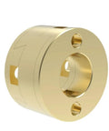 Dope 16mm T8 Oldham Coupling Fits Z-Axis 3D Printer And CNC Hot Bed Vibrations, Flexible Shaft For Smooth Transmission, Super Easy Install, Tight Fit DIY Gear gold coupling