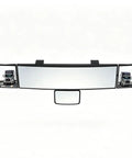 Level Up Your Daily Flow With This Hella Wide Panoramic Rearview Mirror For Tesla Cybertruck Boasting A Triple Panel Convex Setup.