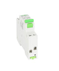 Heavy Duty 18Mm Din Rail Residual Current Circuit Breaker, white and green unit with 10A 16A 32A 40A settings for electrical installations.