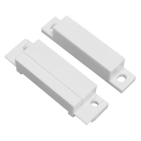 Five Pack Surface Mounted NC Magnetic Door Contact Sensors for Alarm Systems Easy Screw In Install Compact Modern Design