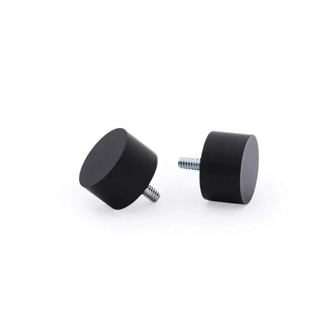 End cap finials for Sleek Modern Black Curtain Rod Set For Windows 48 To 86 Inches 1 Inch Telescoping Drapery Rod